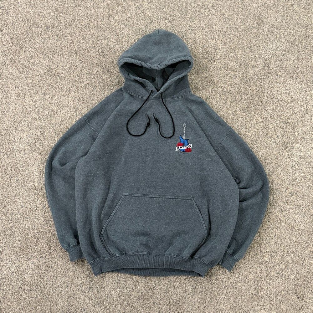 RARE Vintage 00s Y2K RATDOG Grateful Dead Hoodie Sweatshirt Men's Size Large